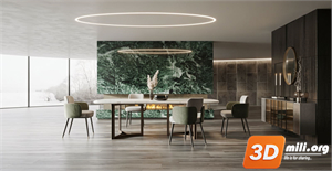 Dining Table Set Skp Files
